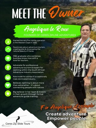 Angelique Le Roux of Ceres Zipline Adventures